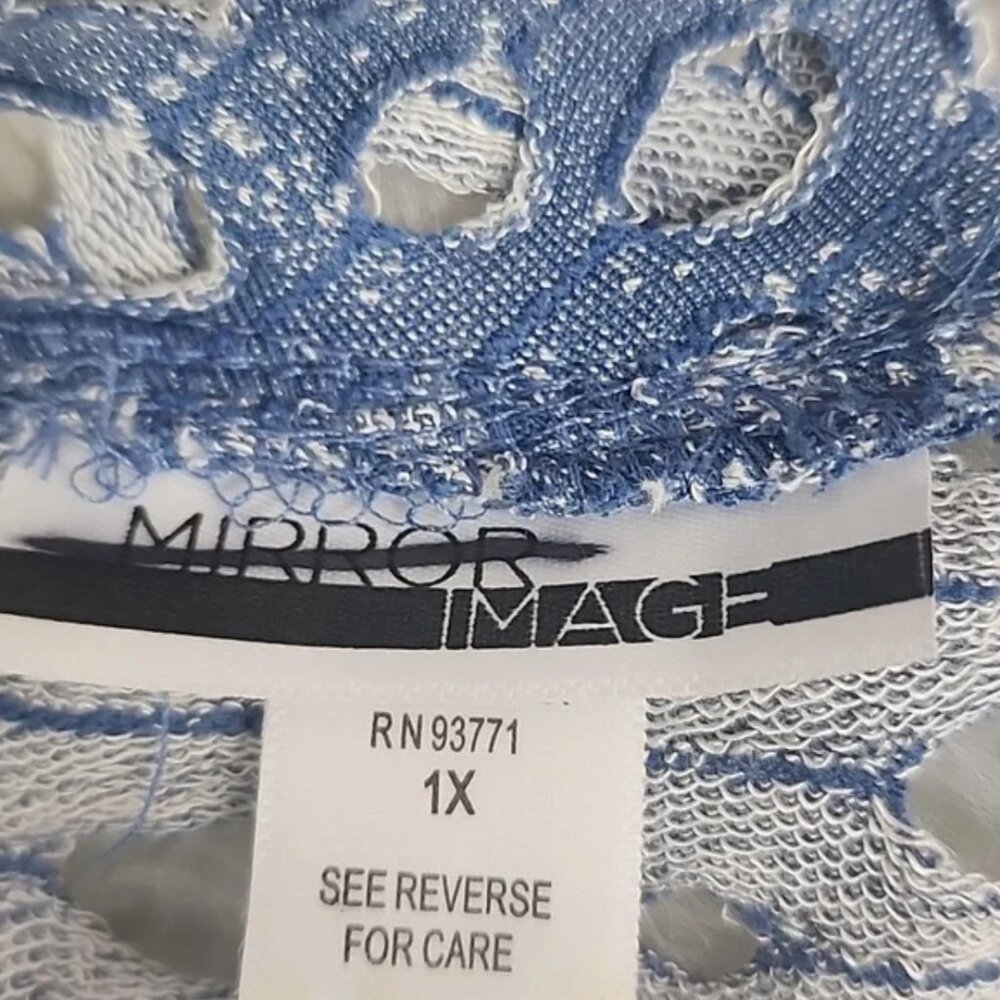 Mirror Image Open Weave/Cut-Out Tunic/Cover-up - Picture 6 of 11